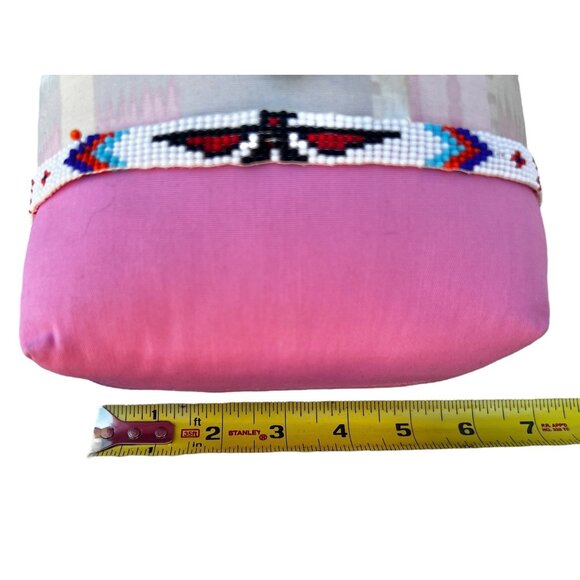 Signed by Kathy Handcrafted 12" Native American Wini Doll W/ bead necklace - Picture 13 of 14